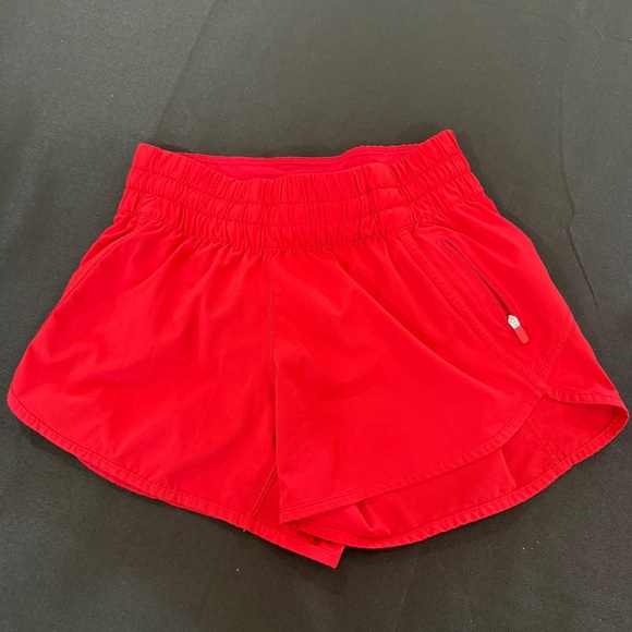 lululemon athletica Bright Red Athletic Shorts - Picture 1 of 3